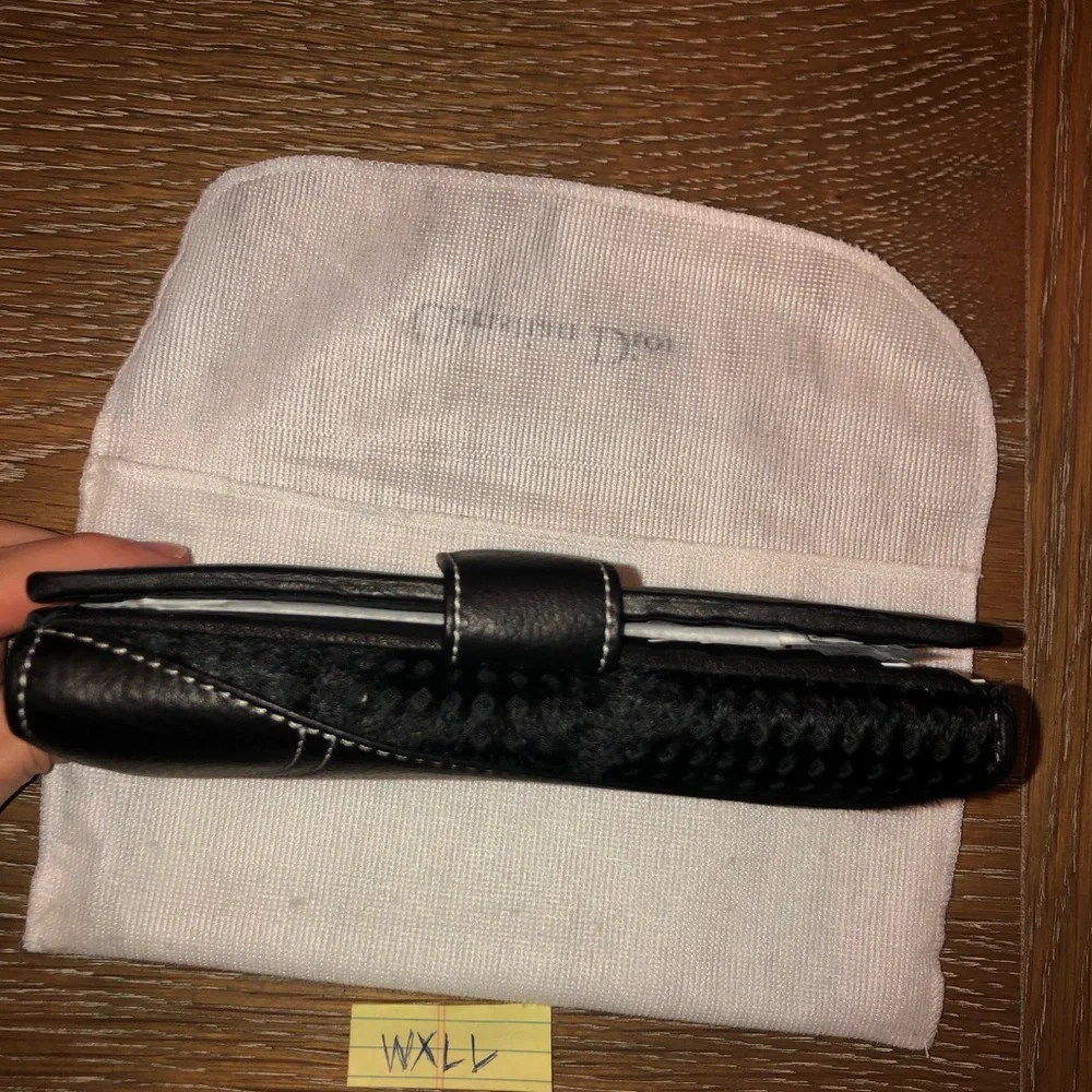Rare Christian Dior Montaigne Wallet Pony Hair& Leather